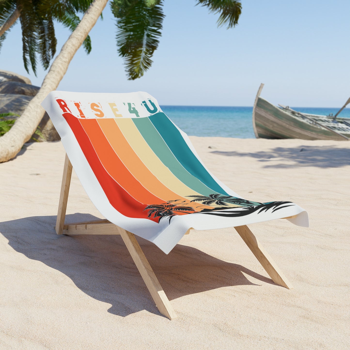 Suns out, guns down Beach Towel