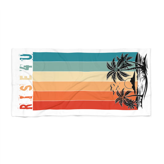 Suns out, guns down Beach Towel